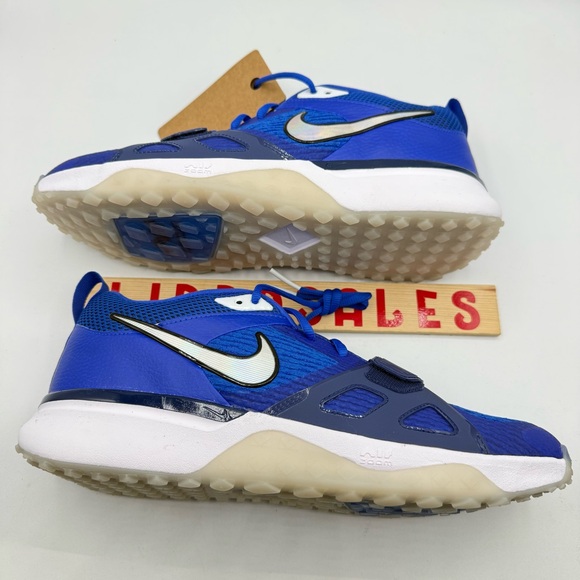 Nike Air Zoom Diamond Elite Turf Baseball Shoes Blue White Promo Men’s Sz 11.5 main image 8